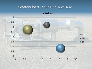 A Large Metal Object Sitting In The Middle Of A Field PowerPoint Template