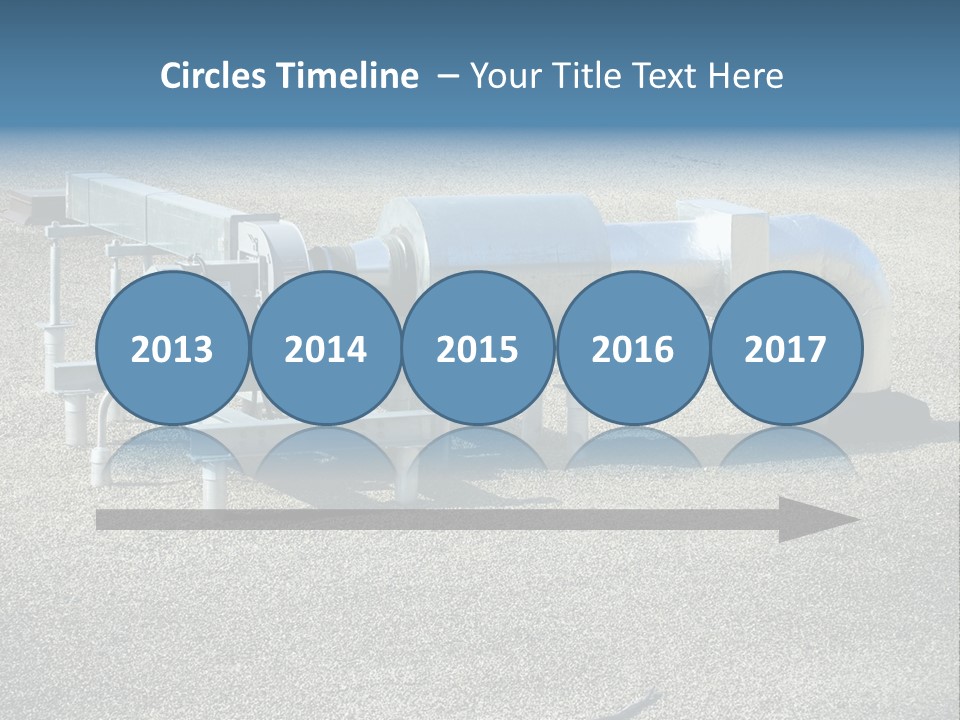 A Large Metal Object Sitting In The Middle Of A Field PowerPoint Template