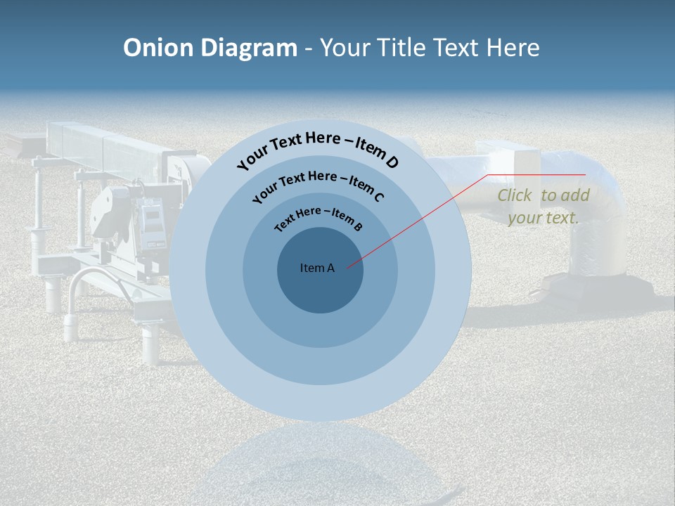 A Large Metal Object Sitting In The Middle Of A Field PowerPoint Template