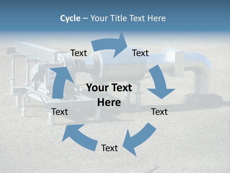 A Large Metal Object Sitting In The Middle Of A Field PowerPoint Template