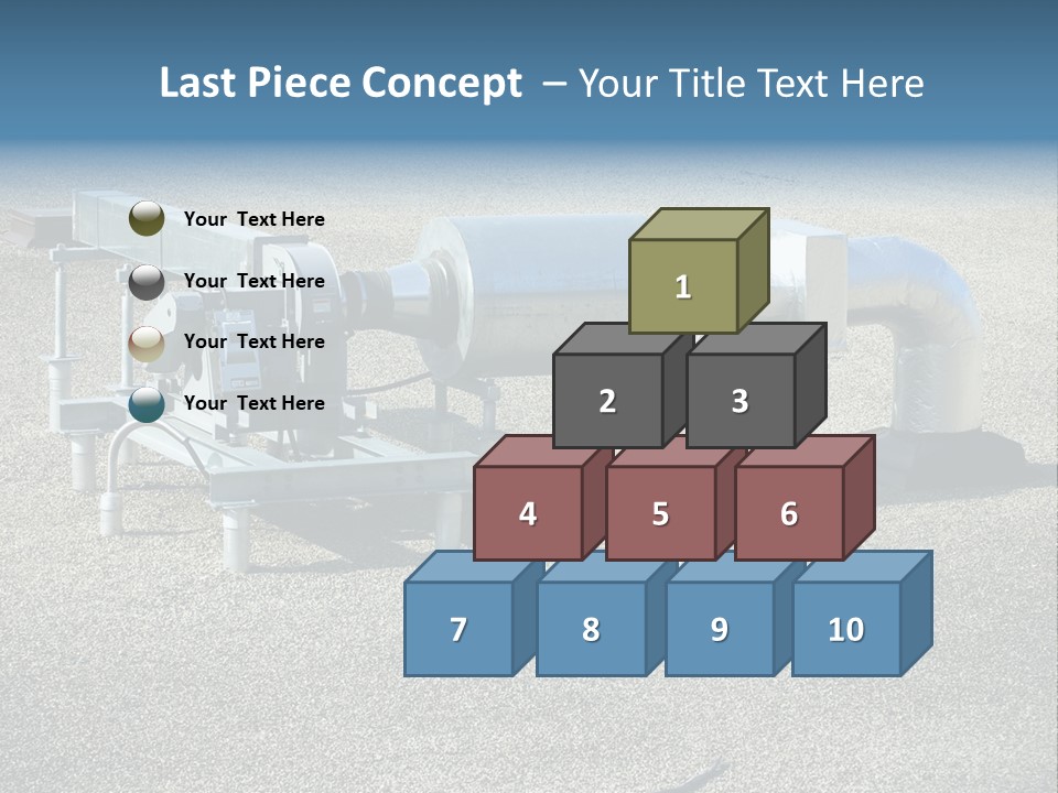A Large Metal Object Sitting In The Middle Of A Field PowerPoint Template