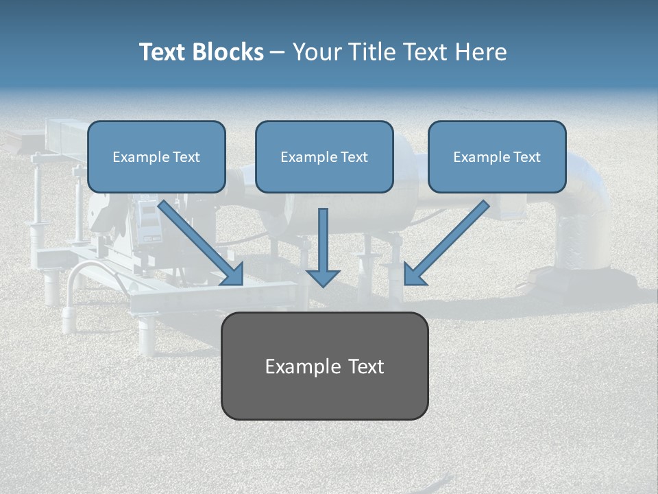 A Large Metal Object Sitting In The Middle Of A Field PowerPoint Template