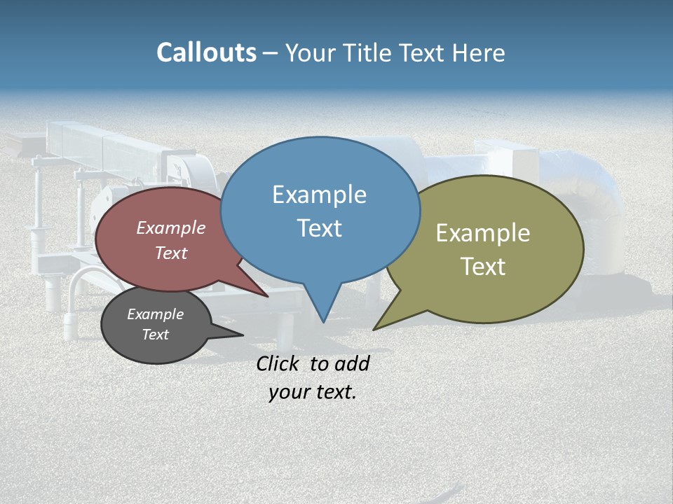 A Large Metal Object Sitting In The Middle Of A Field PowerPoint Template