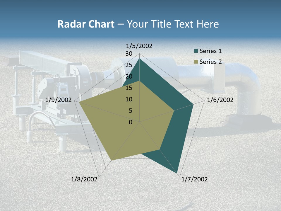 A Large Metal Object Sitting In The Middle Of A Field PowerPoint Template
