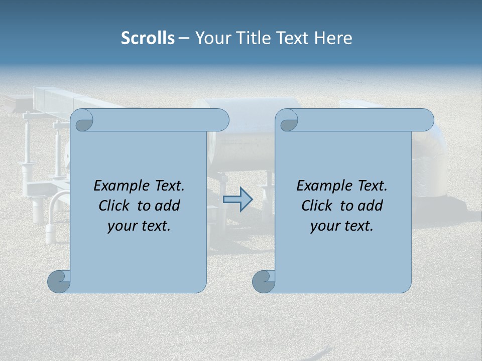 A Large Metal Object Sitting In The Middle Of A Field PowerPoint Template