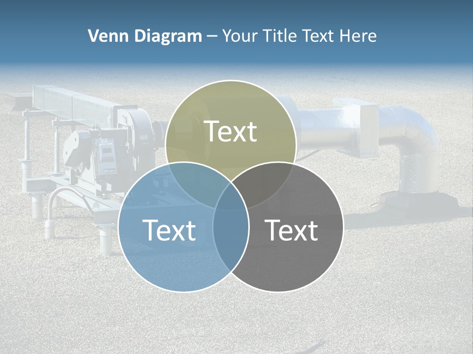 A Large Metal Object Sitting In The Middle Of A Field PowerPoint Template
