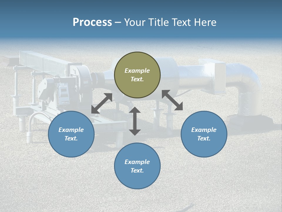 A Large Metal Object Sitting In The Middle Of A Field PowerPoint Template