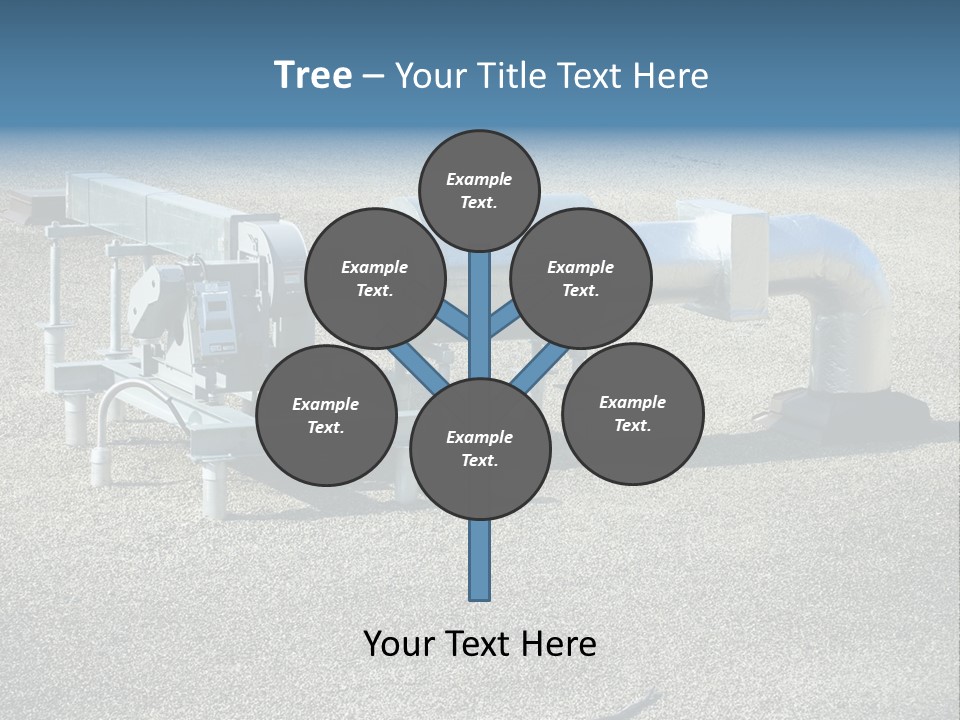A Large Metal Object Sitting In The Middle Of A Field PowerPoint Template