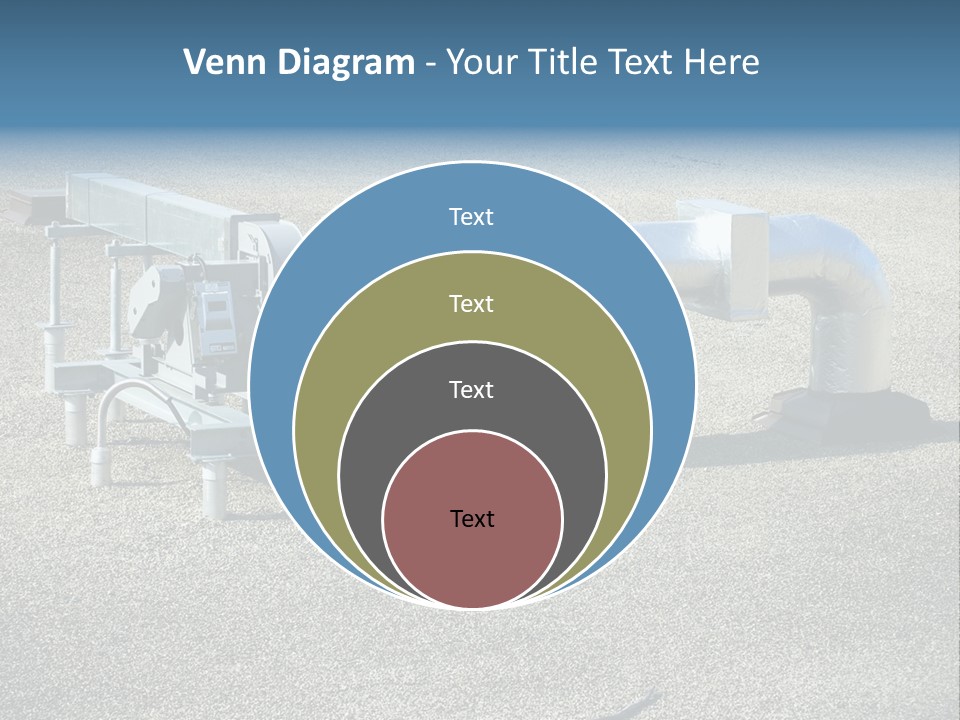 A Large Metal Object Sitting In The Middle Of A Field PowerPoint Template