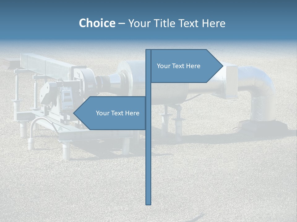 A Large Metal Object Sitting In The Middle Of A Field PowerPoint Template
