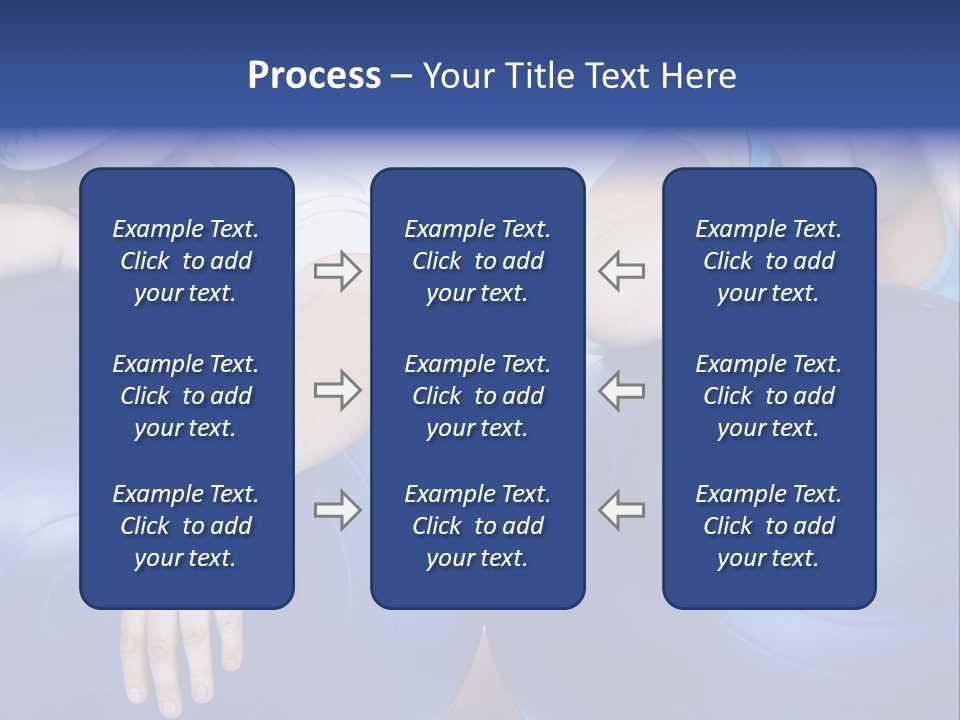 A Man And A Woman Laying On Exercise Balls PowerPoint Template