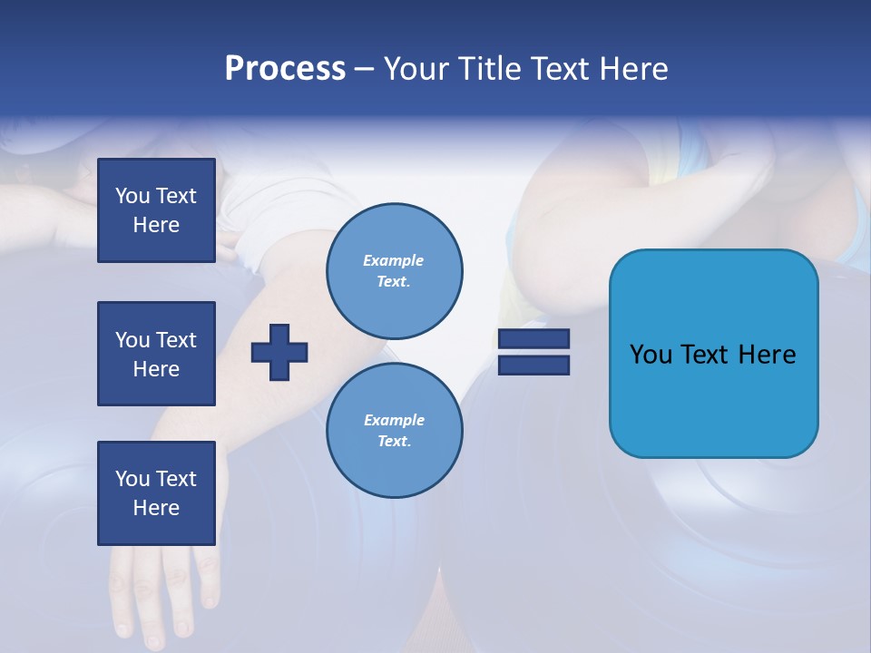 A Man And A Woman Laying On Exercise Balls PowerPoint Template