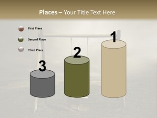 A Person Sitting On A Swing In A Field PowerPoint Template