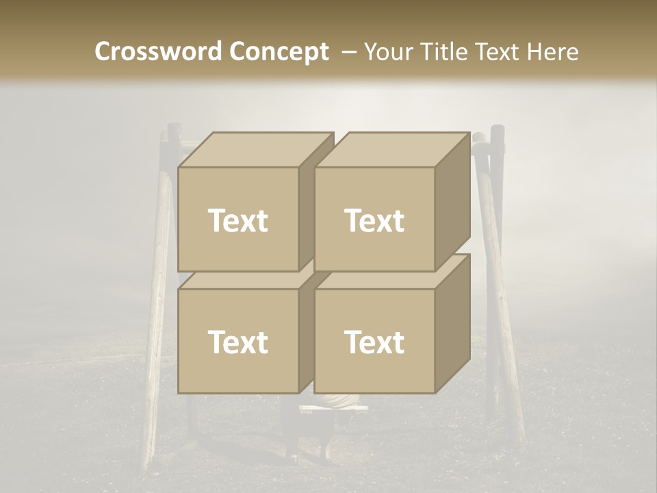 A Person Sitting On A Swing In A Field PowerPoint Template
