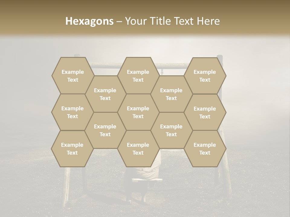 A Person Sitting On A Swing In A Field PowerPoint Template