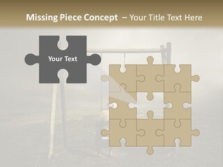 A Person Sitting On A Swing In A Field PowerPoint Template