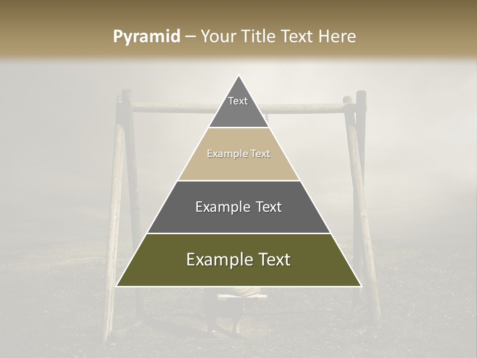 A Person Sitting On A Swing In A Field PowerPoint Template