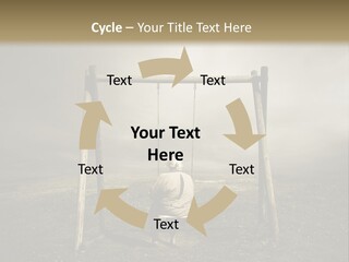 A Person Sitting On A Swing In A Field PowerPoint Template