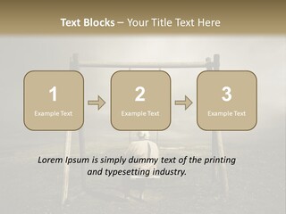 A Person Sitting On A Swing In A Field PowerPoint Template