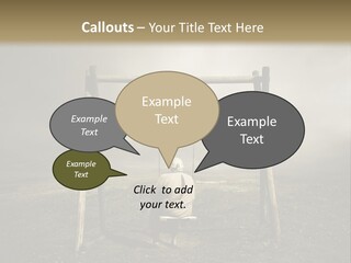 A Person Sitting On A Swing In A Field PowerPoint Template