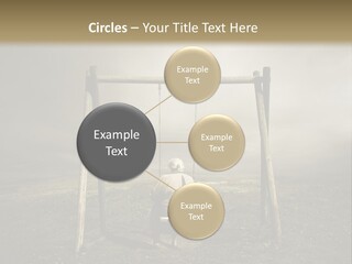 A Person Sitting On A Swing In A Field PowerPoint Template