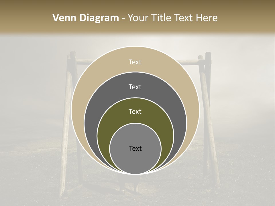 A Person Sitting On A Swing In A Field PowerPoint Template