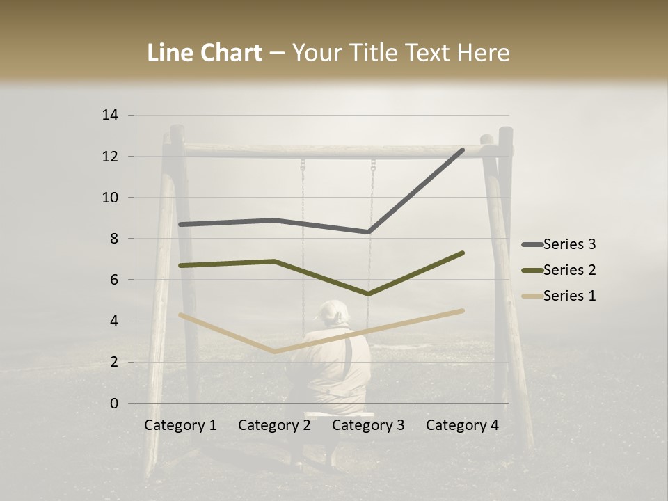 A Person Sitting On A Swing In A Field PowerPoint Template