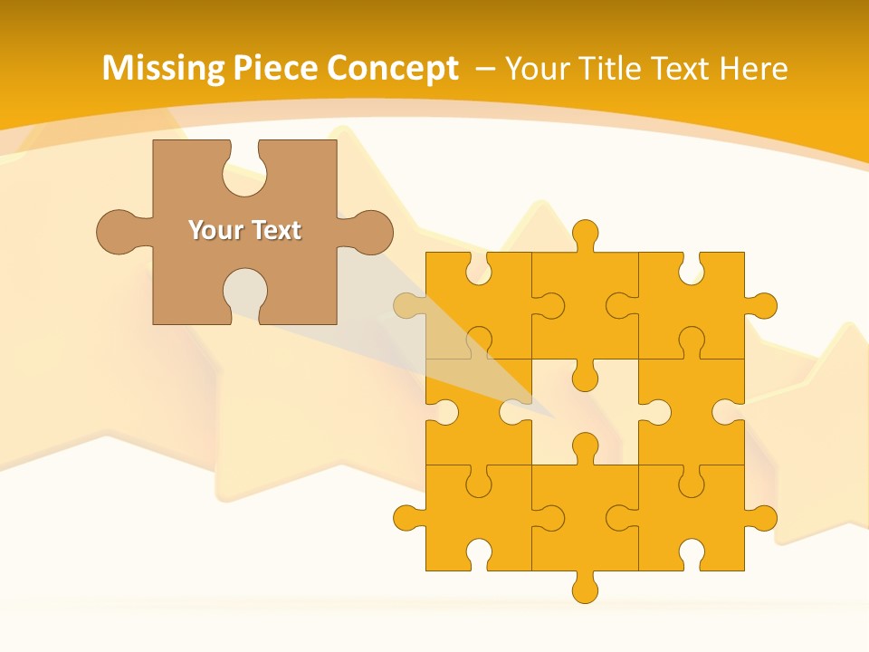 Five Yellow Stars On A White Background PowerPoint Template