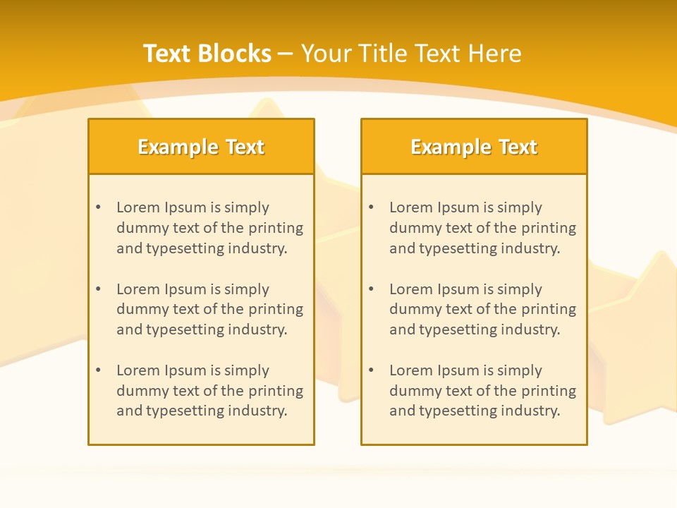 Five Yellow Stars On A White Background PowerPoint Template