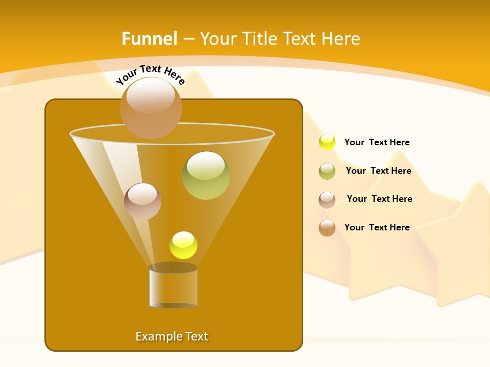 Five Yellow Stars On A White Background PowerPoint Template