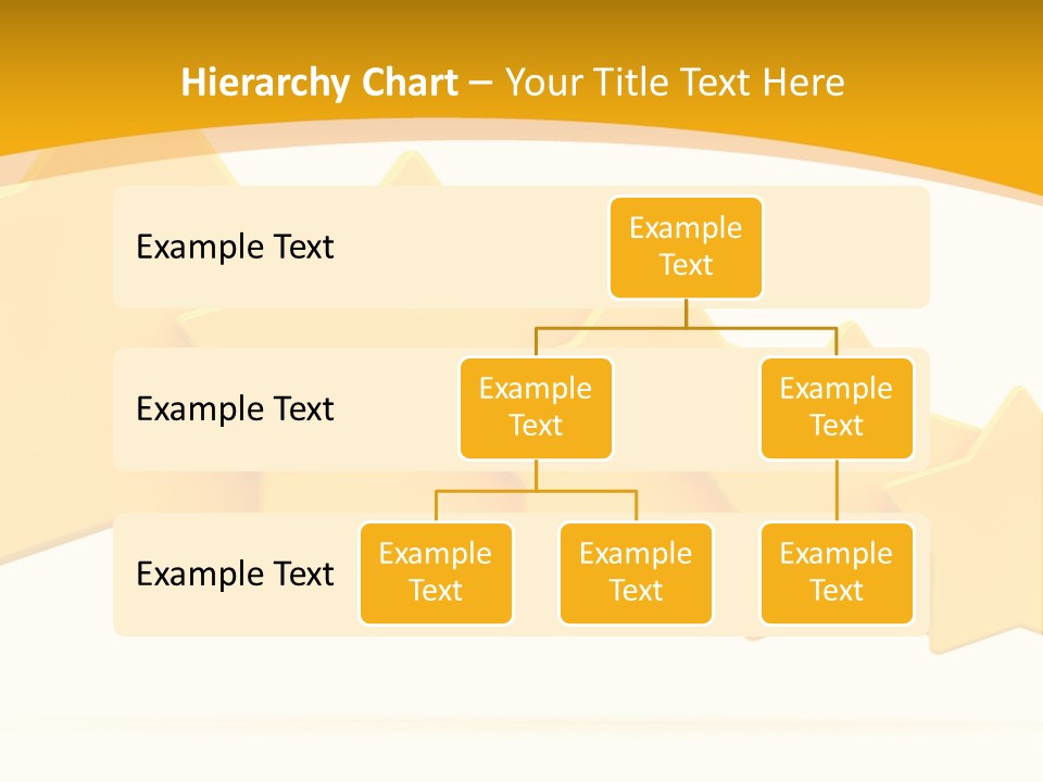 Five Yellow Stars On A White Background PowerPoint Template