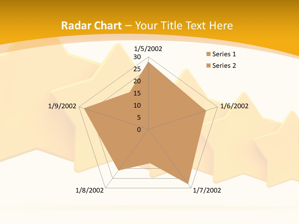 Five Yellow Stars On A White Background PowerPoint Template
