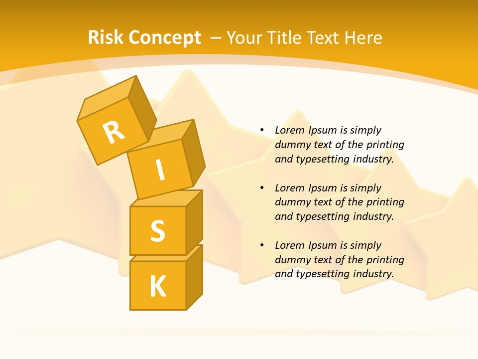 Five Yellow Stars On A White Background PowerPoint Template