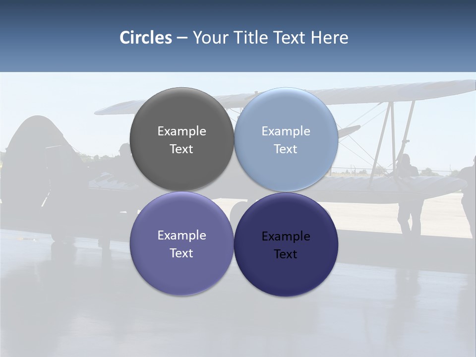 A Small Yellow Airplane Sitting On Top Of An Airport Tarmac PowerPoint Template