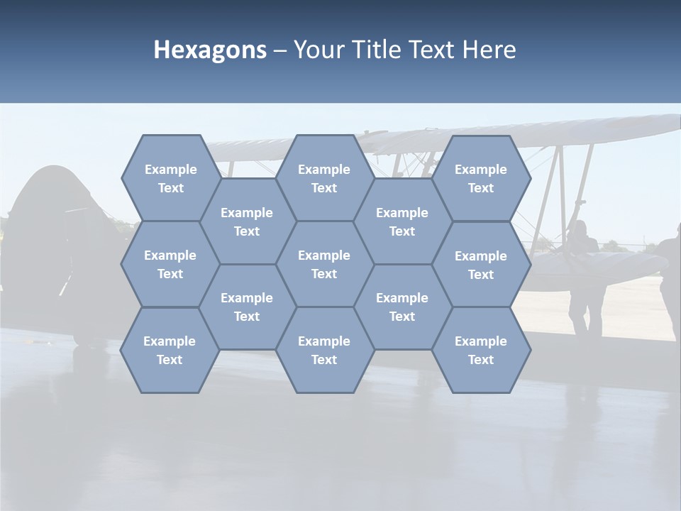 A Small Yellow Airplane Sitting On Top Of An Airport Tarmac PowerPoint Template