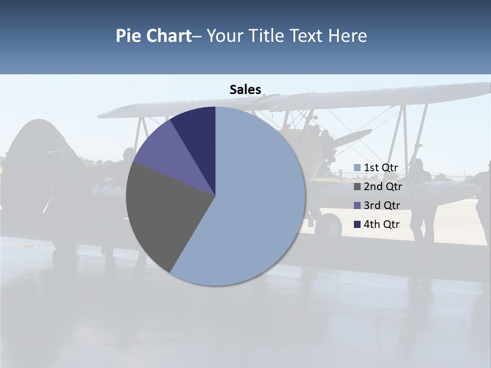 A Small Yellow Airplane Sitting On Top Of An Airport Tarmac PowerPoint Template