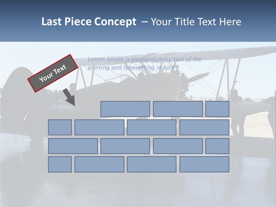 A Small Yellow Airplane Sitting On Top Of An Airport Tarmac PowerPoint Template