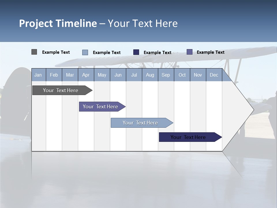 A Small Yellow Airplane Sitting On Top Of An Airport Tarmac PowerPoint Template