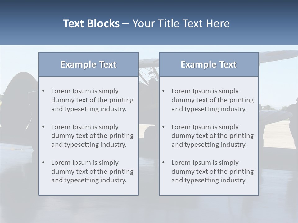 A Small Yellow Airplane Sitting On Top Of An Airport Tarmac PowerPoint Template