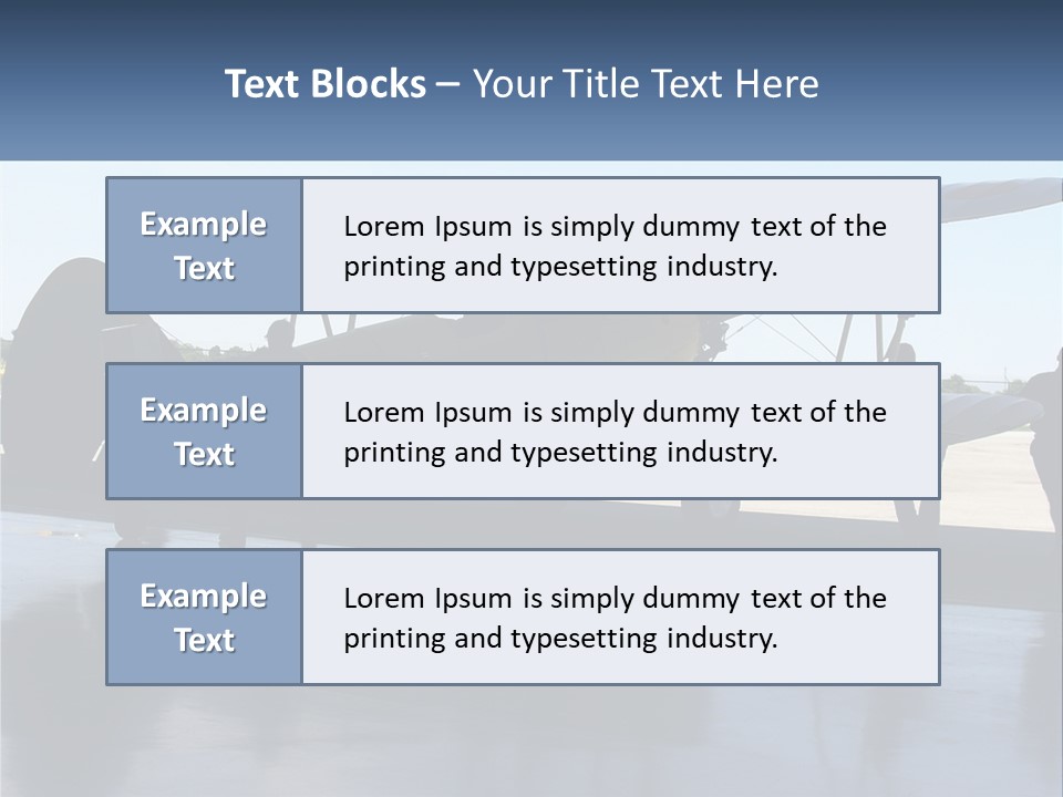 A Small Yellow Airplane Sitting On Top Of An Airport Tarmac PowerPoint Template