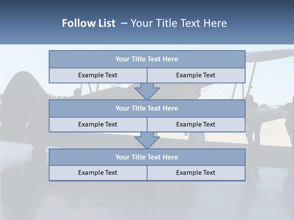 A Small Yellow Airplane Sitting On Top Of An Airport Tarmac PowerPoint Template