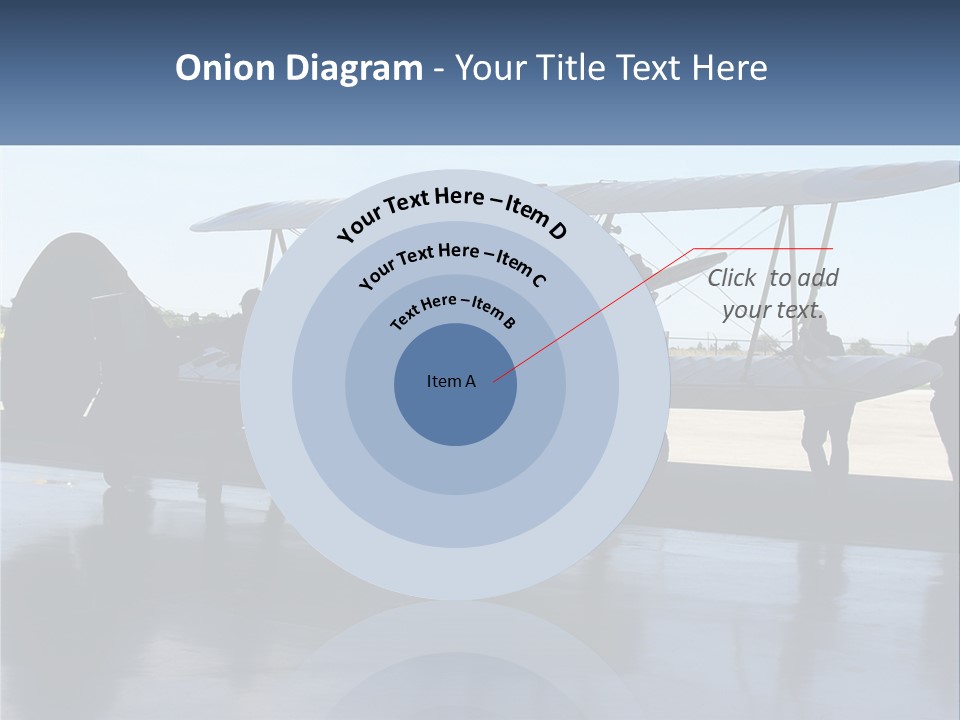 A Small Yellow Airplane Sitting On Top Of An Airport Tarmac PowerPoint Template