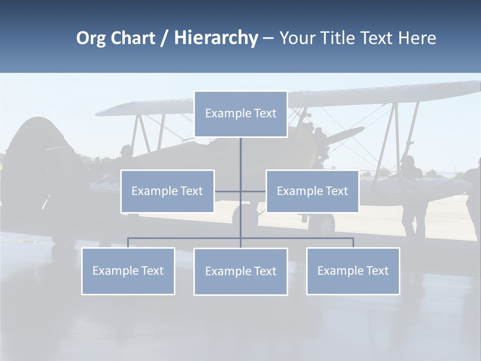 A Small Yellow Airplane Sitting On Top Of An Airport Tarmac PowerPoint Template