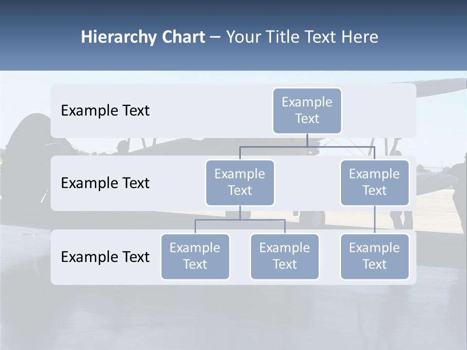 A Small Yellow Airplane Sitting On Top Of An Airport Tarmac PowerPoint Template