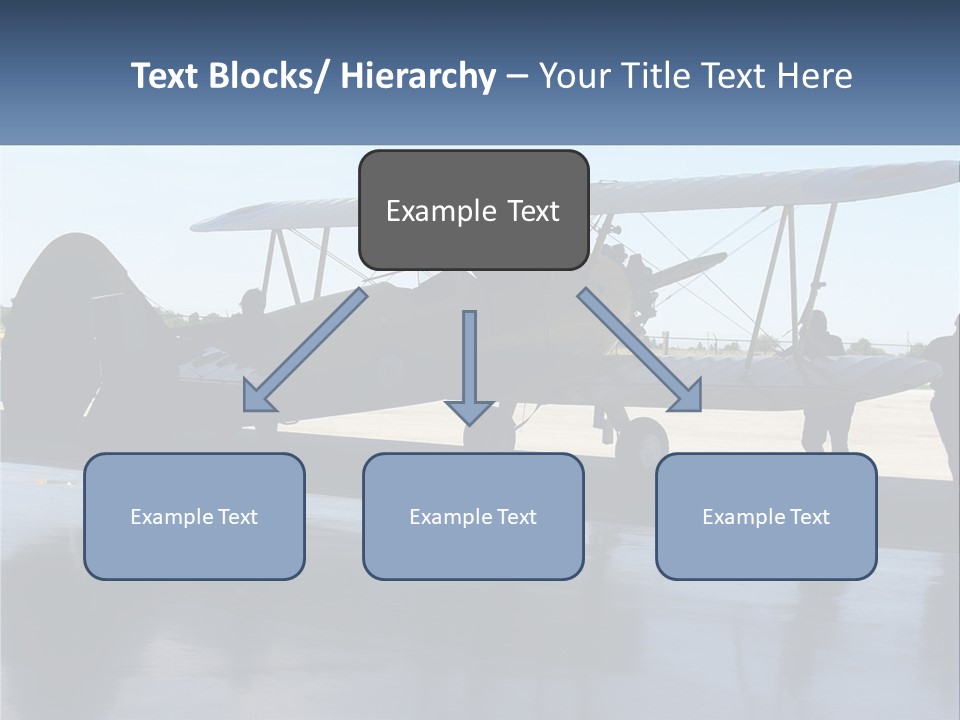 A Small Yellow Airplane Sitting On Top Of An Airport Tarmac PowerPoint Template