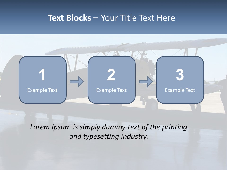 A Small Yellow Airplane Sitting On Top Of An Airport Tarmac PowerPoint Template