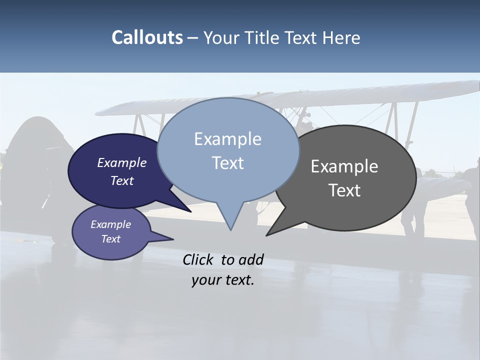 A Small Yellow Airplane Sitting On Top Of An Airport Tarmac PowerPoint Template