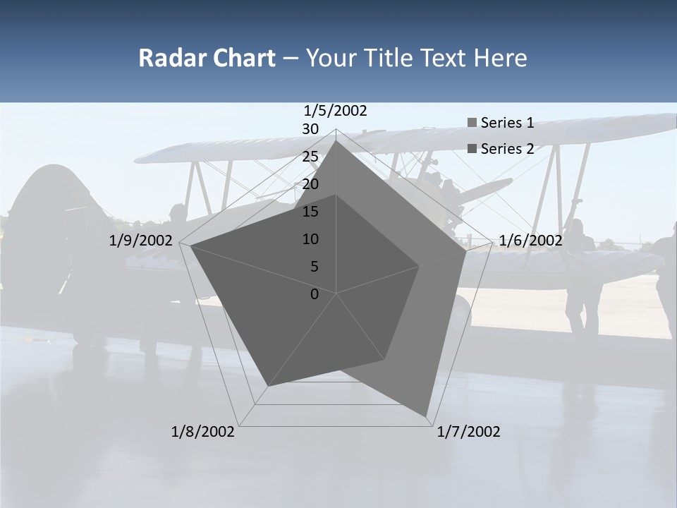 A Small Yellow Airplane Sitting On Top Of An Airport Tarmac PowerPoint Template