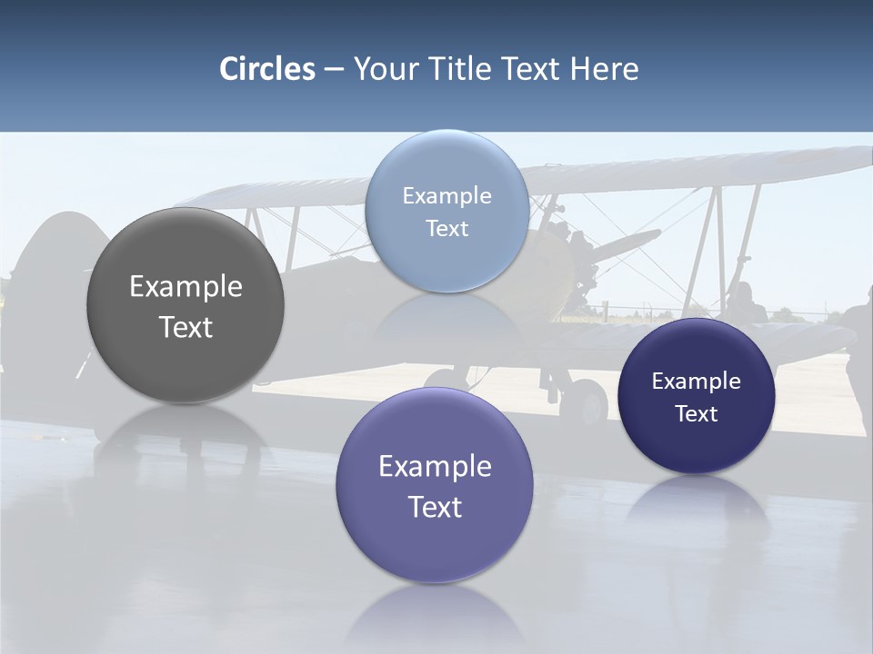 A Small Yellow Airplane Sitting On Top Of An Airport Tarmac PowerPoint Template