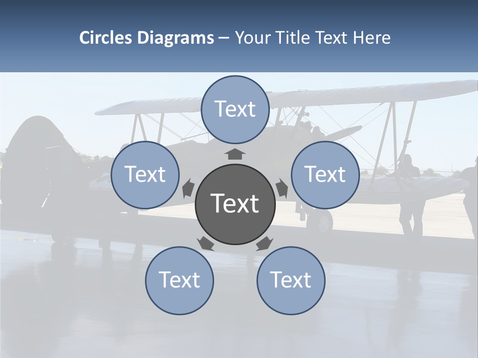 A Small Yellow Airplane Sitting On Top Of An Airport Tarmac PowerPoint Template